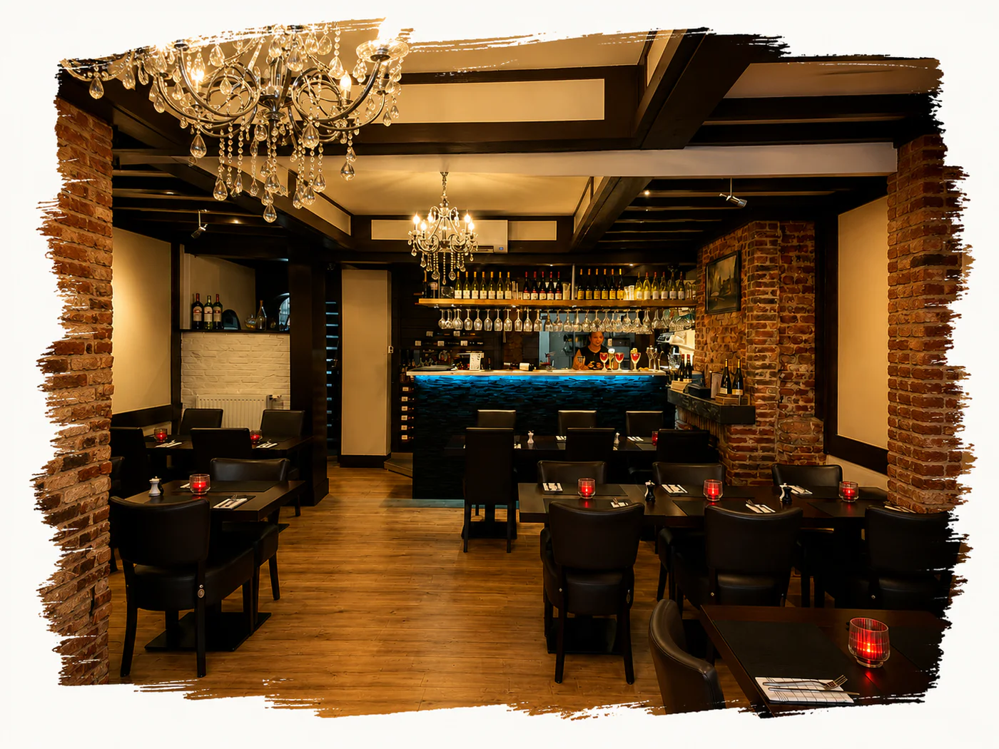 Restaurantzaal en verfijnde bar van Salt & Pepper